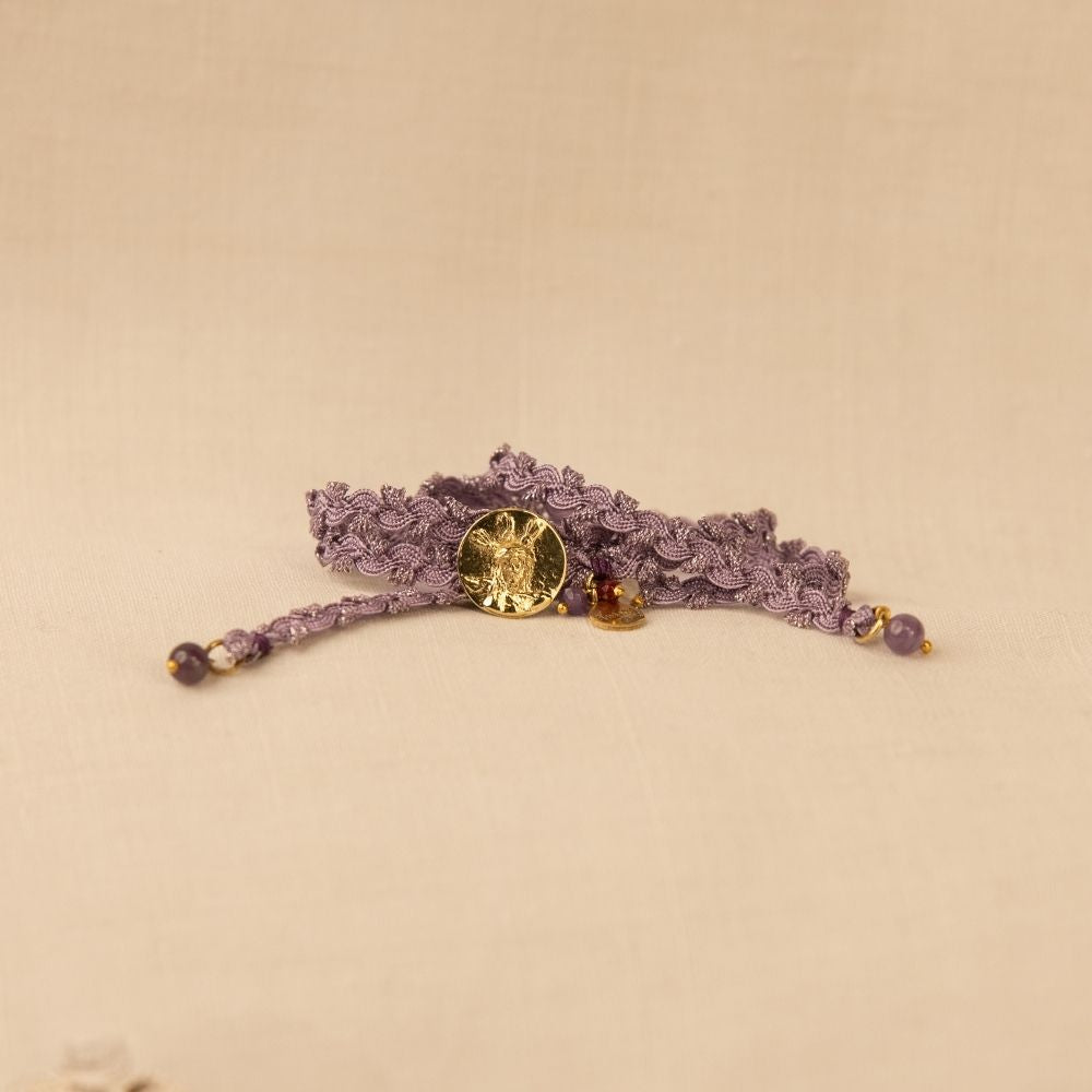 Pulsera Esperanza Morada