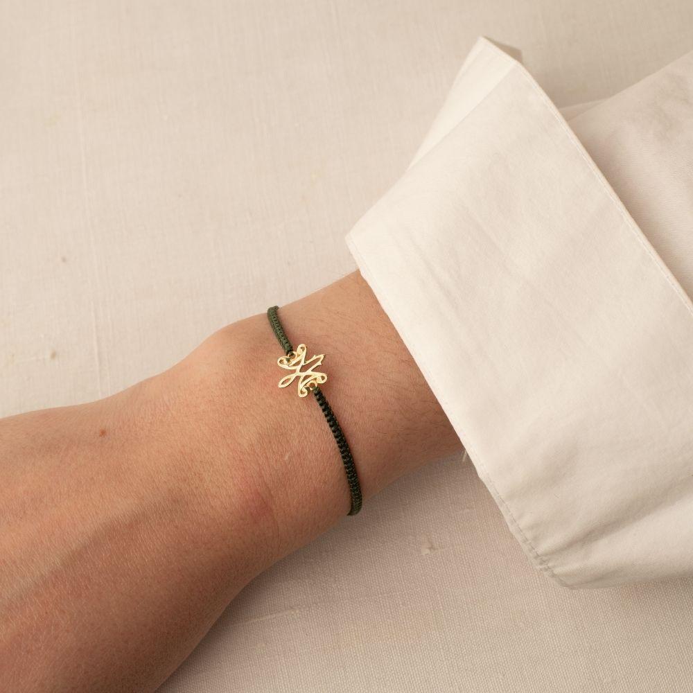 Pulsera Macramé Verde