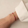 Pulsera Macramé Roja