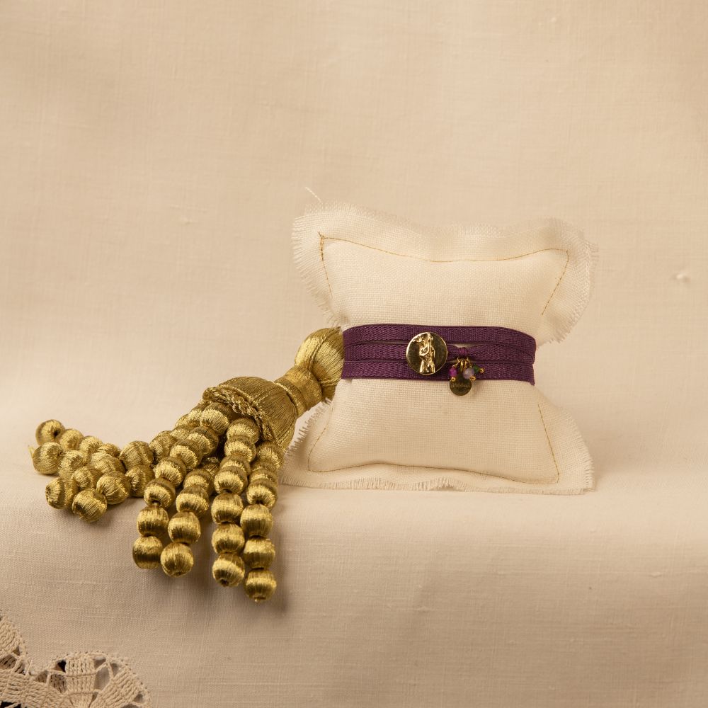 PULSERA BAMBALINA MORADA