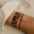 Pulsera Caridad Pistacho Buganvilla