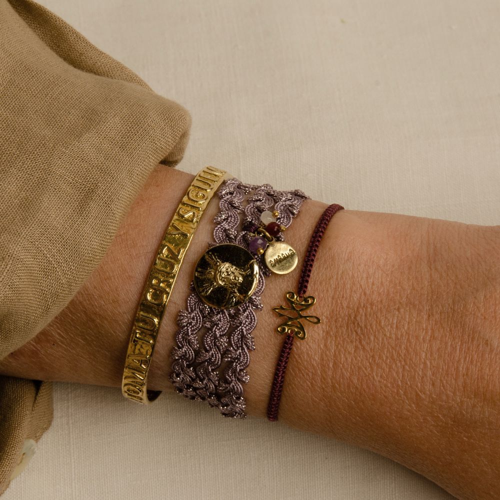Pulsera Esperanza Morada